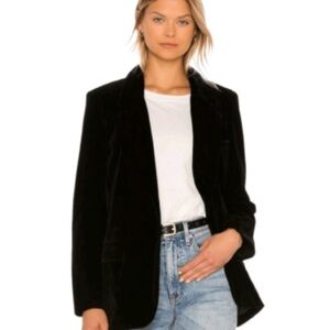 NWT BB Dakota Classic Velvet Blazer Coat in Wine/Burgundy Medium